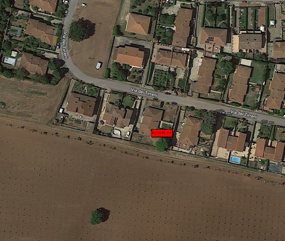 planimetria ABITAZIONE A SCHIERA CON GIARDINO ALL'ASTA IN VIA DEI TIRRENI A FABRICA DI ROMA (VT) - 1