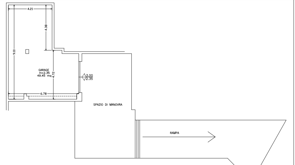 planimetria GARAGE ALL'ASTA IN VIALE FABIANI SNC, CERTALDO (FI) - 1