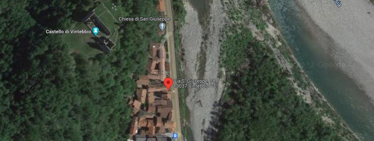 planimetria CASA SINGOLA CON ACCESSORI ALL'ASTA IN VIA SAN GIUSEPPE, SERRAVALLE SESIA (VC) - 1