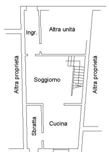 planimetria ABITAZIONE, GARAGE E MAGAZZINO ALL'ASTA IN VIA GIAVERA, VILLORBA (TV) - 1
