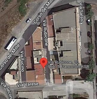 planimetria ABITAZIONE SU DUE LIVELLI ALL'ASTA IN VIA RUBICONE, FRANCOFONTE (SR) - 1