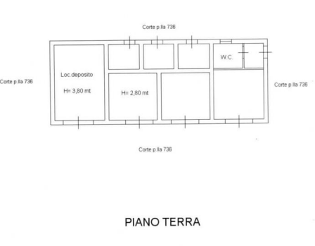 planimetria COMPENDIO IMMOBILIARE ALL'ASTA IN VIA GIUSEPPE MAZZINI A SANTA VENERINA (CT) - 1
