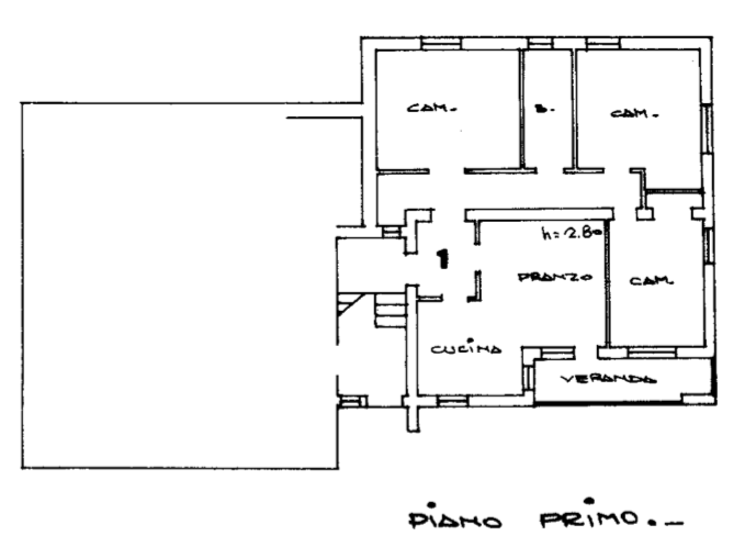 planimetria APPARTAMENTO ALL'ASTA CON MAGAZZINO IN STRADA DEL MOZZATO, TREVISO (TV) - 1
