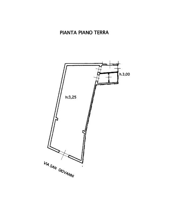 planimetria LABORATORIO CON DEPOSITO ALL'ASTA IN VIA SAN GIOVANNI, CAMPOBELLO DI MAZARA (TP) - 1