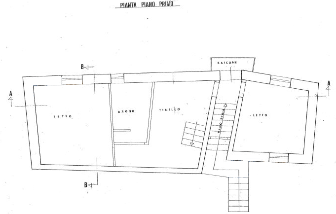 planimetria AMPIA ABITAZIONE IN VENDITA ALL'ASTA IN VIA PEZZANO A SAN CIPRIANO PICENTINO (SA) - 1