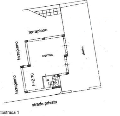 planimetria VILLA CON CORTE DA ULTIMARE ALL'ASTA IN VIA BOSCO, ZAFFERANA ETNEA (CT) - 1