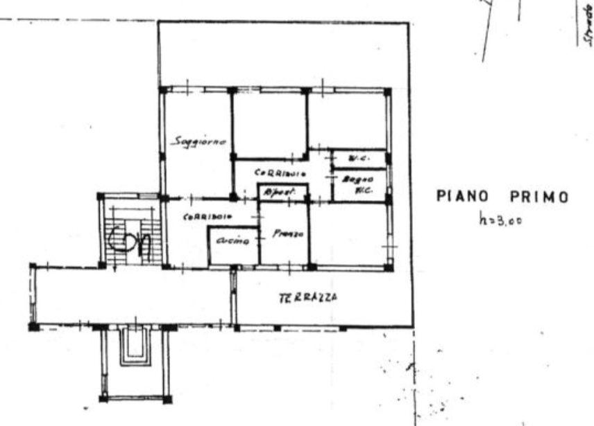 planimetria APPARTAMENTO ALL'ASTA CON BALCONE E BOX IN VIA ROSSELLI, MONTOPOLI IN VAL D'ARNO (PI) - 1