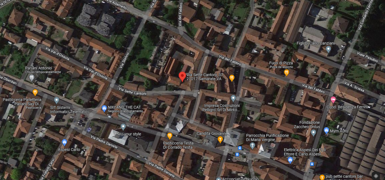planimetria DUE POSTI AUTO ALL'ASTA IN VIA SETTE CANTONI, FERNO (VA) - 1