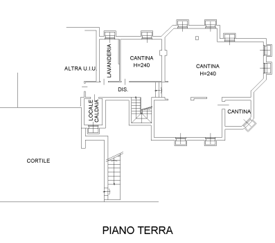 planimetria VILLA MULTIACCESSORIATA ALL'ASTA IN VIA SALVO D'ACQUISTO, MASSALENGO (LO) - 1