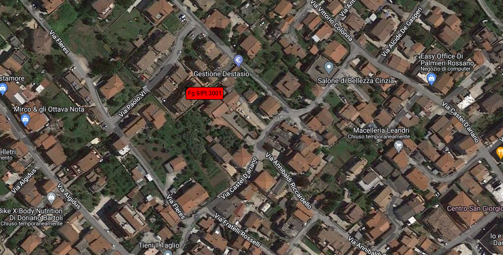 planimetria APPARTAMENTO ALL'ASTA SITO IN VIA PAOLO VI, LARIANO (RM) - 1