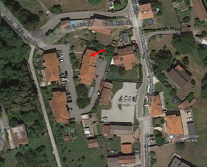 planimetria TRILOCALE CON GIARDINO E BOX ALL'ASTA IN VIA SAN MICHELE A BRISSAGO-VALTRAGLIA (VA) - 1