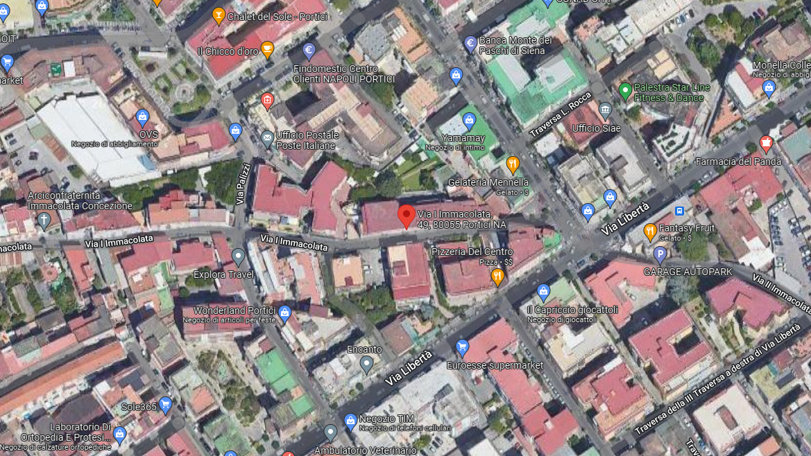 planimetria APPARTAMENTO CON TERRAZZO ALL'ASTA IN VIA I IMMACOLATA, PORTICI (NA) - 1