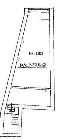 planimetria MAGAZZINO DA RISTRUTTURARE ALL'ASTA IN VIA SAN GIOVANNI VECCHIO, CASTROVILLARI (CS) - 1