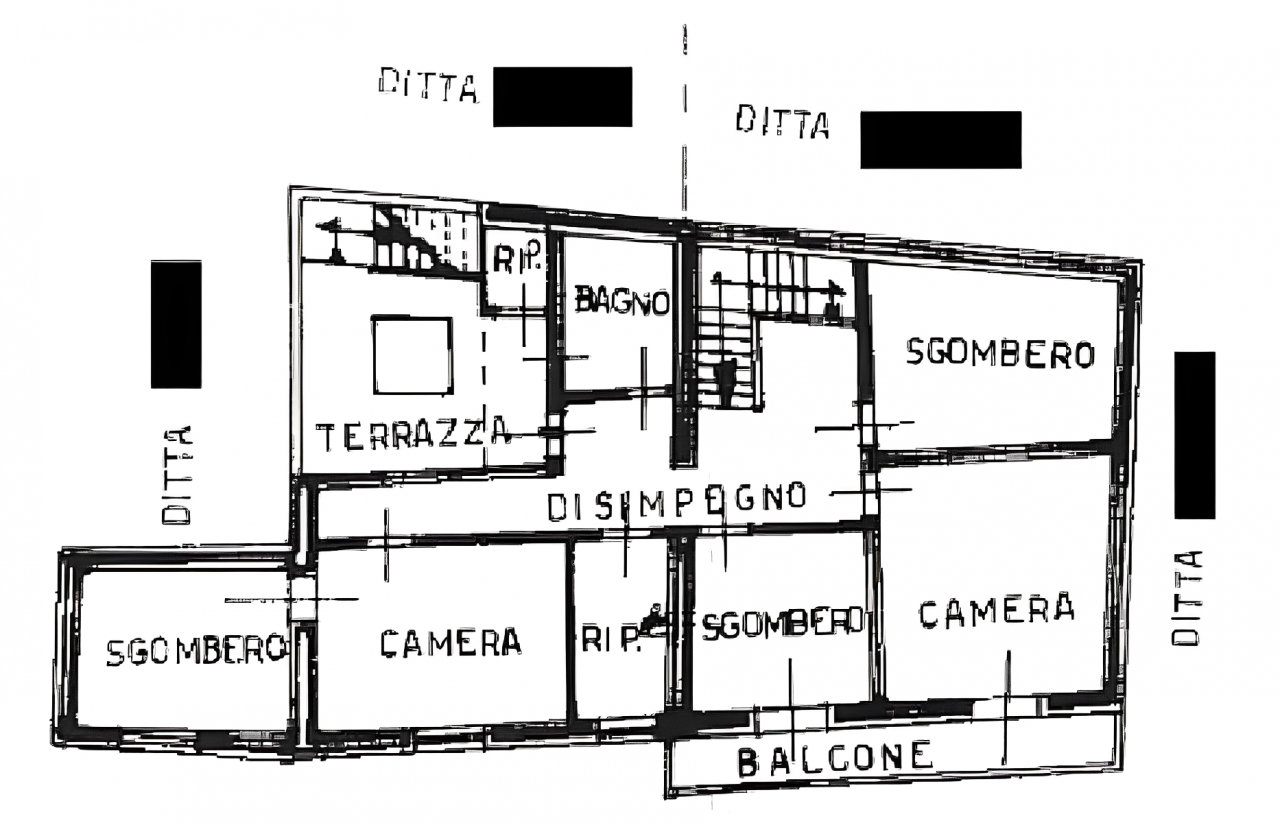 planimetria AMPIO APPARTAMENTO ALL'ASTA IN VIA VITTORIO EMANUELE II, SILIQUA (CA) - 1