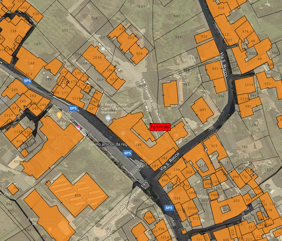 planimetria PENTALOCALE ALL'ASTA CON GARAGE IN VIA SAN ROCCO A SANTA LUCIA DI SERINO (AV) - 1