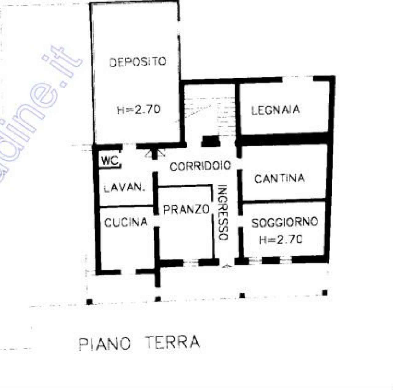 planimetria APPARTAMENTO E UFFICIO ALL'ASTA IN VIA MATTEOTTI, OSOPPO (UD) - 1