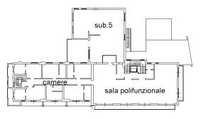 planimetria ALBERGO E APPARTAMENTO ALL'ASTA IN VIALE VARALLO A BORGOSESIA (VC) - 1