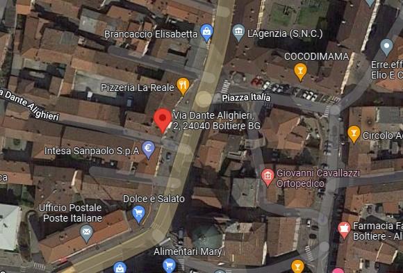 planimetria TRILOCALE ALL'ASTA IN VIA DANTE ALIGHIERI, BOLTIERE (BG) - 1