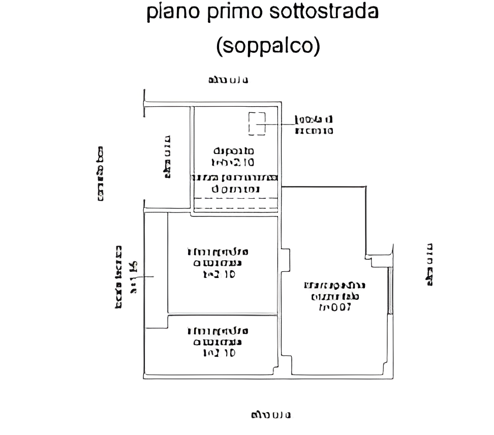 planimetria AMPIO NEGOZIO E LOCALE DEPOSITO ALL'ASTA IN VIALE GRAMSCI, SESTO SAN GIOVANNI (MI) - 1