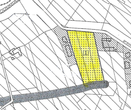 planimetria ALL'ASTA TERRENI EDIFICABILI IN VIA S.P. 133, SPINETO SCRIVIA (AL) - 1