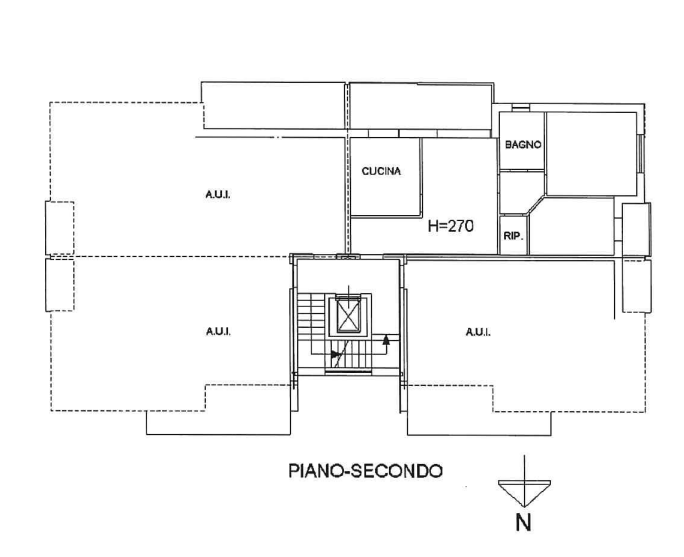 planimetria APPARTAMENTO CON BOX E CANTINA ALL'ASTA IN VIA PADOVA, LEGNANO (MI) - 1