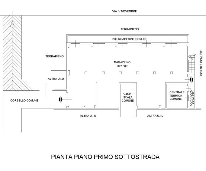 planimetria MAGAZZINO CON ACCESSORI ALL'ASTA IN VIA IV NOVEMBRE, MUGGIO' (MB) - 1
