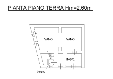 planimetria ABITAZIONE SU TRE LIVELLI, GARAGE E TETTOIE ALL'ASTA IN VIA BORGOSESIA, POSTUA (VC) - 1