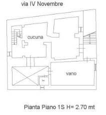 planimetria AMPIO QUADRILOCALE ALL'ASTA IN VIA IV NOVEMBRE, MOTTA SANT'ANASTASIA (CT) - 1