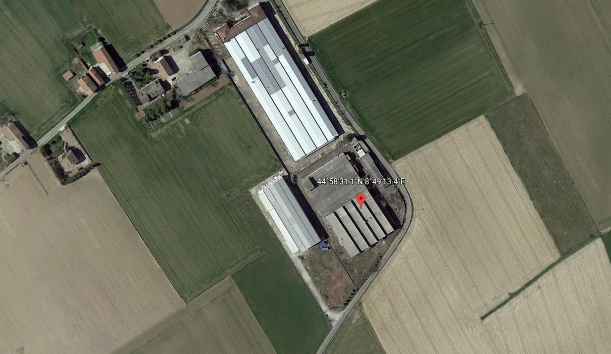 planimetria CAPANNONE INDUSTRIALE CON TERRENO ALL'ASTA IN VIA GIANI, COMUNE DI SALE (AL) - 1