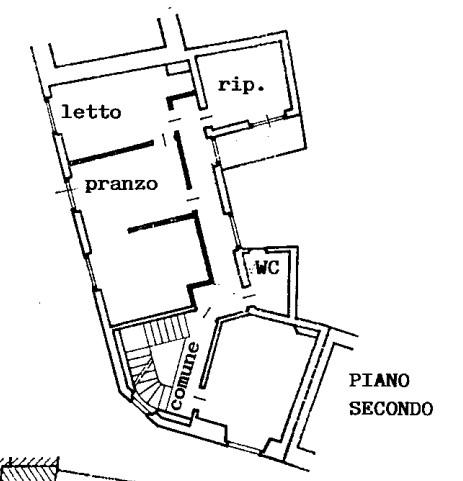 planimetria AMPIO APPARTAMENTO ALL'ASTA IN LOCALITA' CERESETO, COMPIANO (PR) - 1
