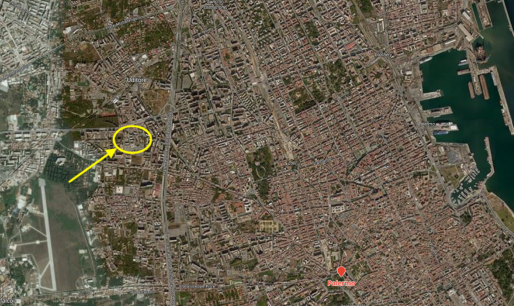 planimetria AMPIO TRILOCALE ALL'ASTA IN VIA CORRADO GIAQUINTO, PALERMO (PA) - 1