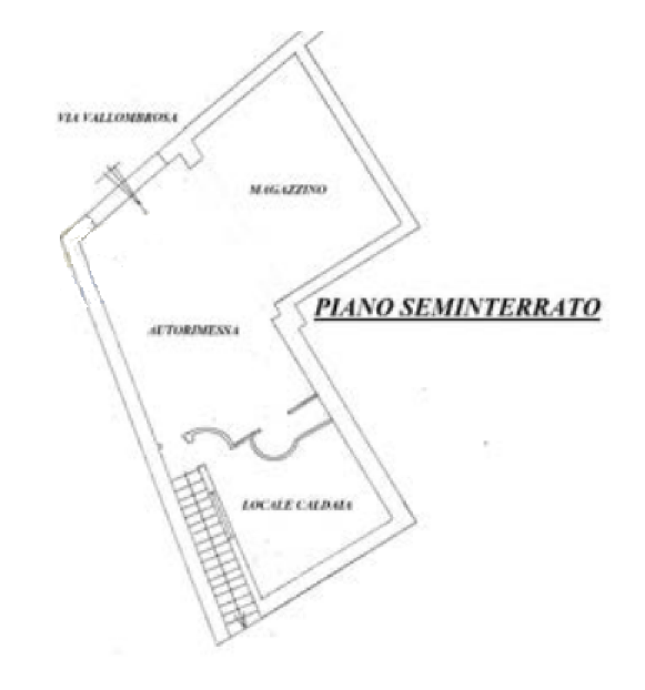 planimetria VILLA CON CORTE E GARAGE ALL'ASTA IN VIA CORTINA D'AMPEZZO, ROMA (RM) - 1