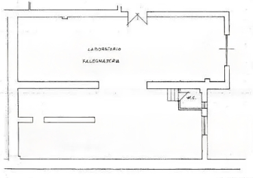 planimetria LABORATORIO PER ARTI E MESTIERI ALL'ASTA IN VIA ERNICO BONDI, ROMA (RM) - 1