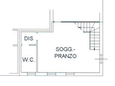 planimetria APPARTAMENTO SU DUE LIVELLI ALL'ASTA IN VIA ANTONIO DA MILANO, CORREZZOLA (PD) - 1