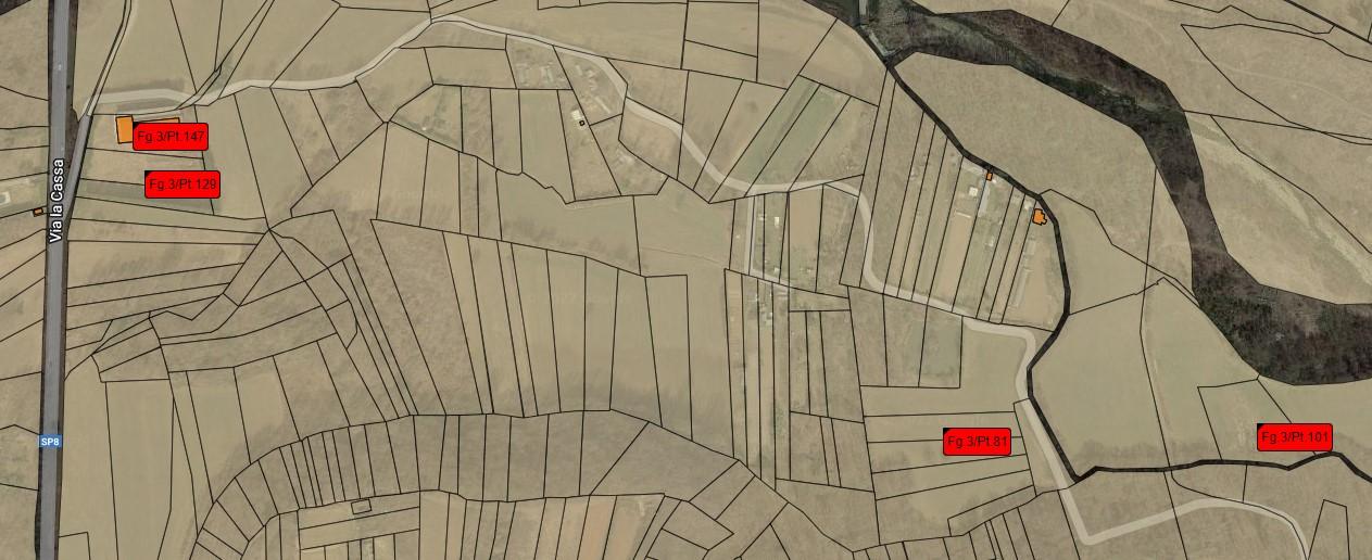 planimetria UFFICI DA RISTRUTTURARE E TERRENO ALL'ASTA IN STRADA LA CASSA, SAN GILLIO (TO) - 1