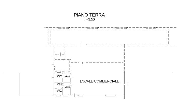 planimetria ATTIVITA' COMMERCIALE ALL'ASTA IN VIA SOTTOPRA', SOLESINO (PD) - 1