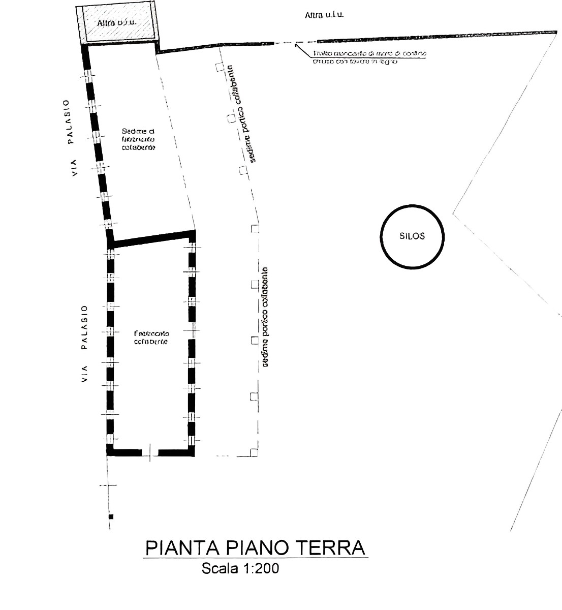 planimetria COMPLESSO IMMOBILIARE AGRICOLO ALL'ASTA IN VIA PALASIO, CREDERA RUBBIANO (CR) - 1