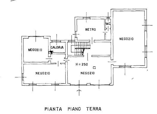 planimetria AMPIO APPARTAMENTO, NEGOZIO, BOX ALL'ASTA IN VIA CARLO GIROLAMO CONTI, CARVICO (BG) - 1