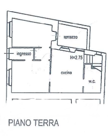 planimetria ABITAZIONE CON GARAGE ALL'ASTA IN VIA SAN GIOVANNI, BELFORTE DEL CHIENTI (MC) - 1