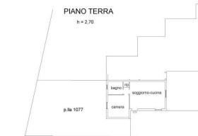 planimetria BILOCALE CON GIARDINO E GARAGE ALL'ASTA IN VIA MARIA TERESA BENEDETTI, PERUGIA  (PG) - 1