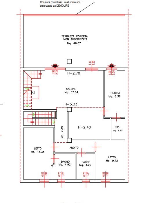 planimetria AMPIO TRILOCALE ALL'ASTA IN VIA ASINARA, STINTINO (SS) - 1