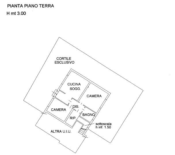 planimetria APPARTAMENTO CON GIARDINO ALL'ASTA IN VIA GIARDINETTO, PADOVA (PD) - 1