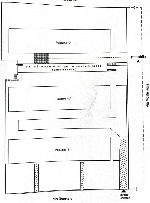 planimetria DEPOSITO ALL'ASTA IN VIA BRENNERO, POLICORO (MT) - 1