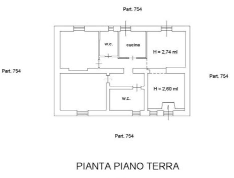 planimetria AMPIO TRILOCALE ALL'ASTA IN VIA SECONDO STRADONE MUTI, GENZANO DI ROMA (RM) - 1