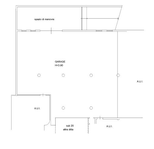planimetria NEGOZIO, MAGAZZINI E AUTORIMESSA ALL'ASTA IN VIA MARA, SAN PIETRO IN CARIANO (VR) - 1