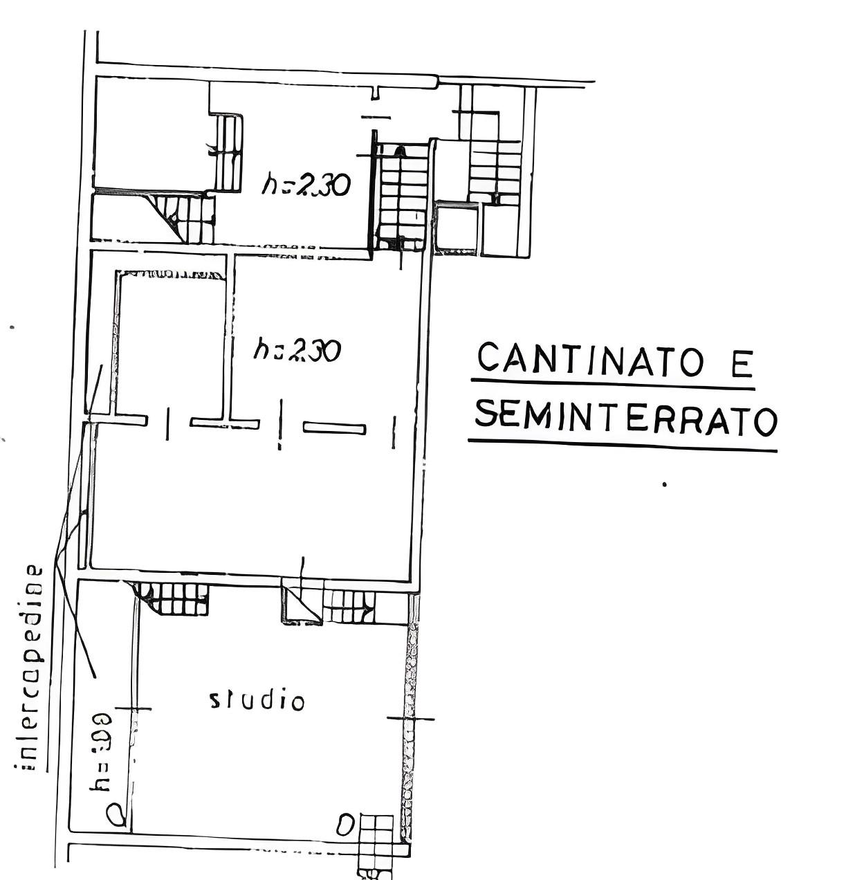 planimetria AMPIA ABITAZIONE IN ASTA CON GARAGE IN VIA OTTONE ROSAI, MILANO (MI) - 1