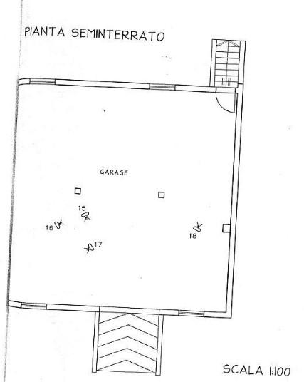 planimetria TRILOCALE CON GARAGE ALL'ASTA IN VIA CERNAIA, SELARGIUS (CA) - 1