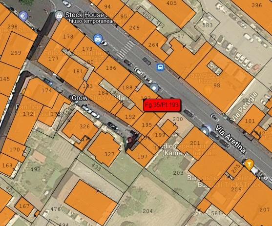 planimetria NEGOZIO ALL'ASTA IN VIA LEONA, COMUNE DI MONTEVARCHI (AR) - 1