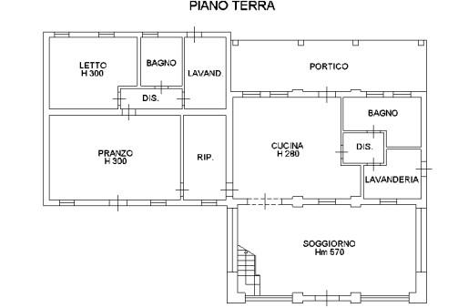 planimetria CASA ALL'ASTA CON PISCINA, GIARDINO E DEPOSITO IN STRADA CROCETTE, CASTELLUCCHIO (MN) - 1