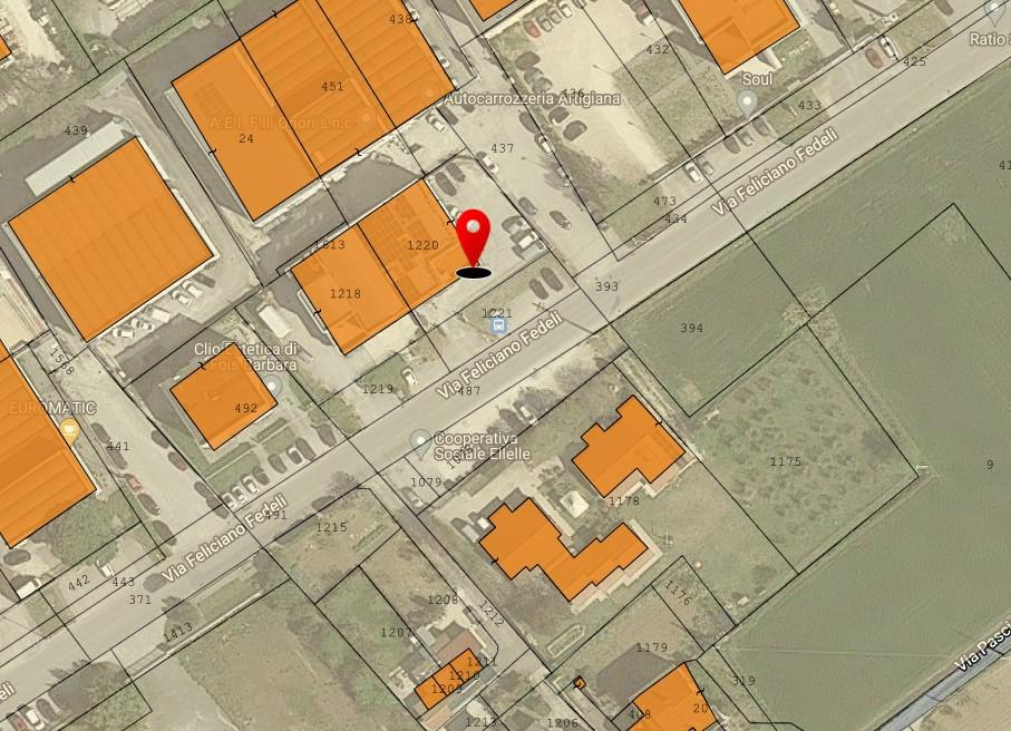 planimetria LABORATORIO ED UFFICI ALL'ASTA IN VIA FELICIANO FEDELI, FOLIGNO (PG) - 1